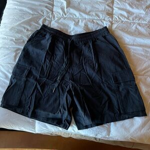 Men's Classic Black Cargo Shorts